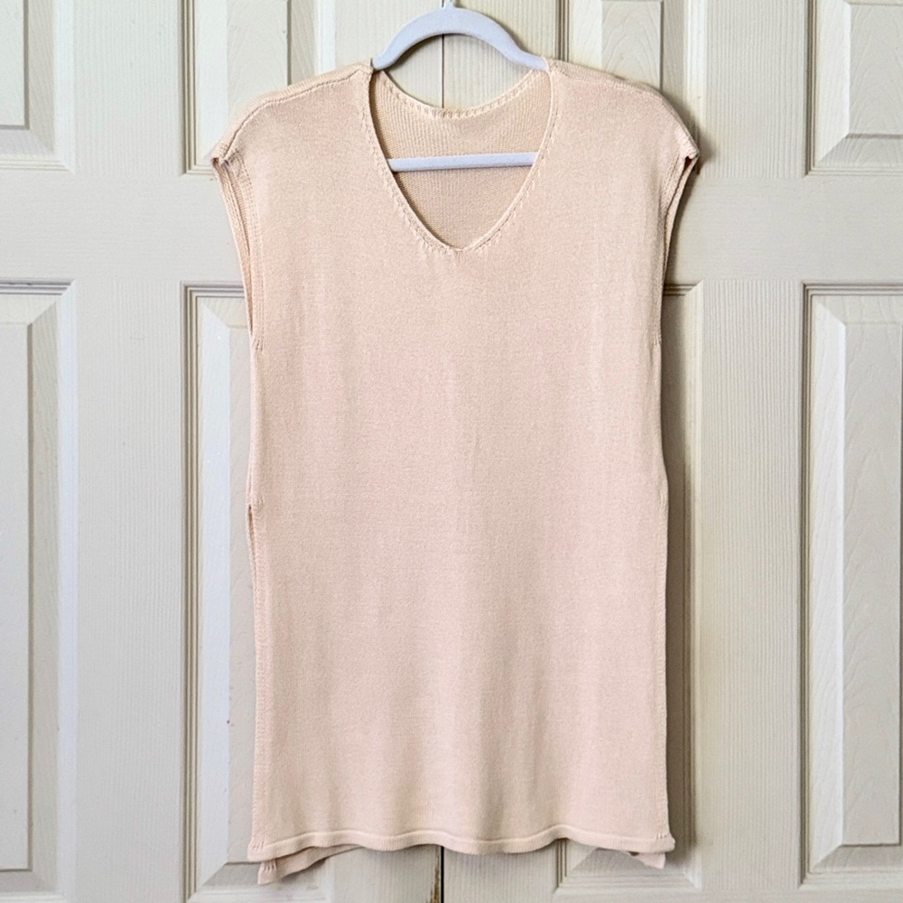 Cupshe Knit Short Sleeve V-Neck Mini Cover-Up - Picture 7 of 10